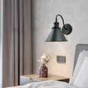 Vintage Black Farmhouse Wall Sconces,Industrial Gooseneck Wall Lamp (01-Gooseneck Wall Light)