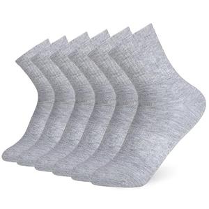 AModaTouch white Athletic socks(6 Pairs) (US, Alpha, One Size, Regular, Regular, grey)