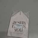 Christian Bible Tissue Box Cover Jesus Loves You 1 John 4:19 Bible Verse Religious Decorative Aesthetic Square Faux Leather Tissue Box Holder Dispenser, 5.3x5.3x5.3 Inch