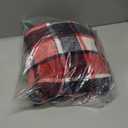 Ainangua Women's Casual Wool Blend Long Plaid Shirt Jacket Button Down Pocketed Shirt Shacket (Red, XS)