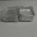40 Pack 8" x 8" Square Aluminum Foil Pans with Clear Lids, Disposable Foil Containers Aluminum Foil Trays for Cooking, Baking, Storing, Silver