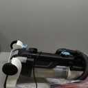 Amazon Basics Upright Bagless Vacuum Cleaner for Carpet and Hard Floors, With Crevice and Upholstery Tools, Detachable Handle, Lightweight (8.4 lbs), 1.7L Dust Cup, 720W, 25ft Cord, Black/White