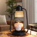 Candle Warmer Lamp with Timer Dimmer - Electric Modern Wax Melt Warmer Black Scented Jar Candles Light Birthday Gifts for Women Mom House Warming New Home Room Decor