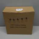 Brightever LED Outdoor String Lights 100FT Patio Lights with 52 Shatterproof ST38 Vintage Edison Bulbs, Outside Hanging Light Waterproof for Porch, Deck, Garden, Backyard, Balcony, 2700K Dimmable (100FT-Warm White, Black Wire)