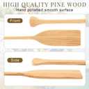 Silipull 2 Pcs 2.5-4ft Wooden Canoe Oar Paddle, 30-48'' Solid Pine Paddle Canoe, for Kayak Small Boat Water Sports Home Wall Decoration Gift for Outdoor Enthusiast
