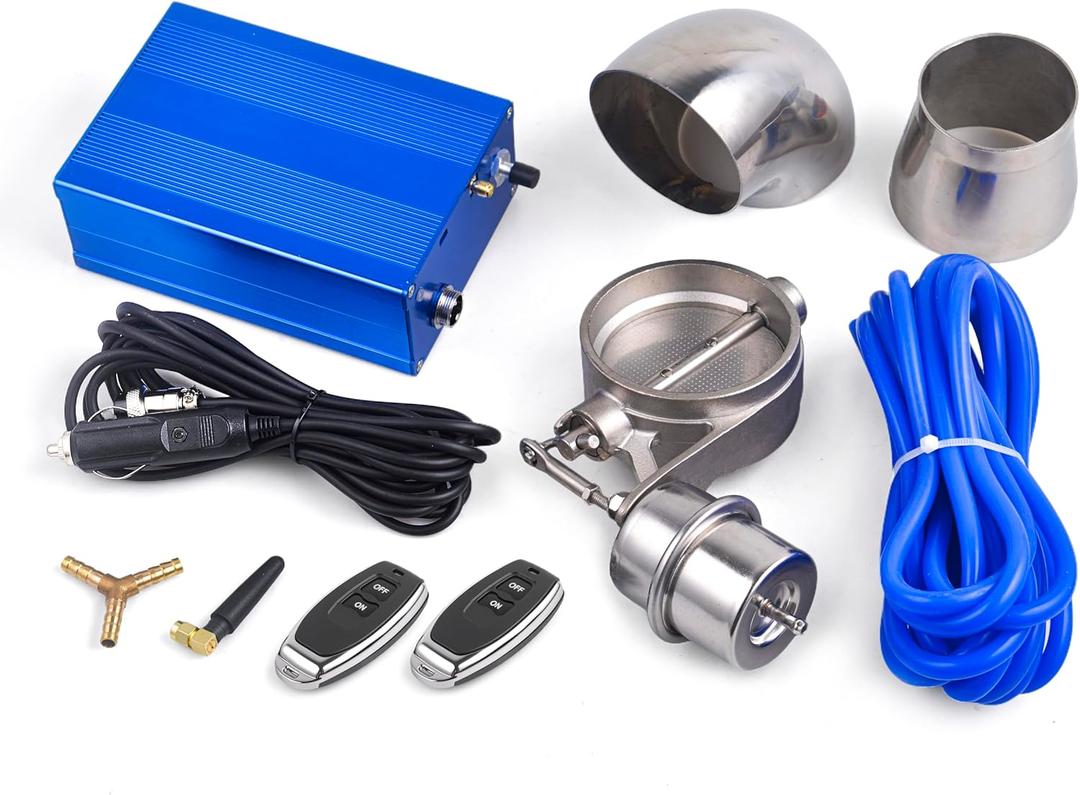 Universal 2" Vacuum Valve Exhaust Cutout with Remote Controller and Vacuum Pump