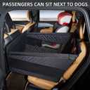 TKYZ Medium Dog Car Seat,Back Seat Extender for Dogs,Waterproof Large Dog Seat Cover for Backseat, Pet Bed for Car Hammock(Black-s)