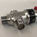 Three-way Thermostatic Mixing Valve,1/2NPT Connections,Solid Brass