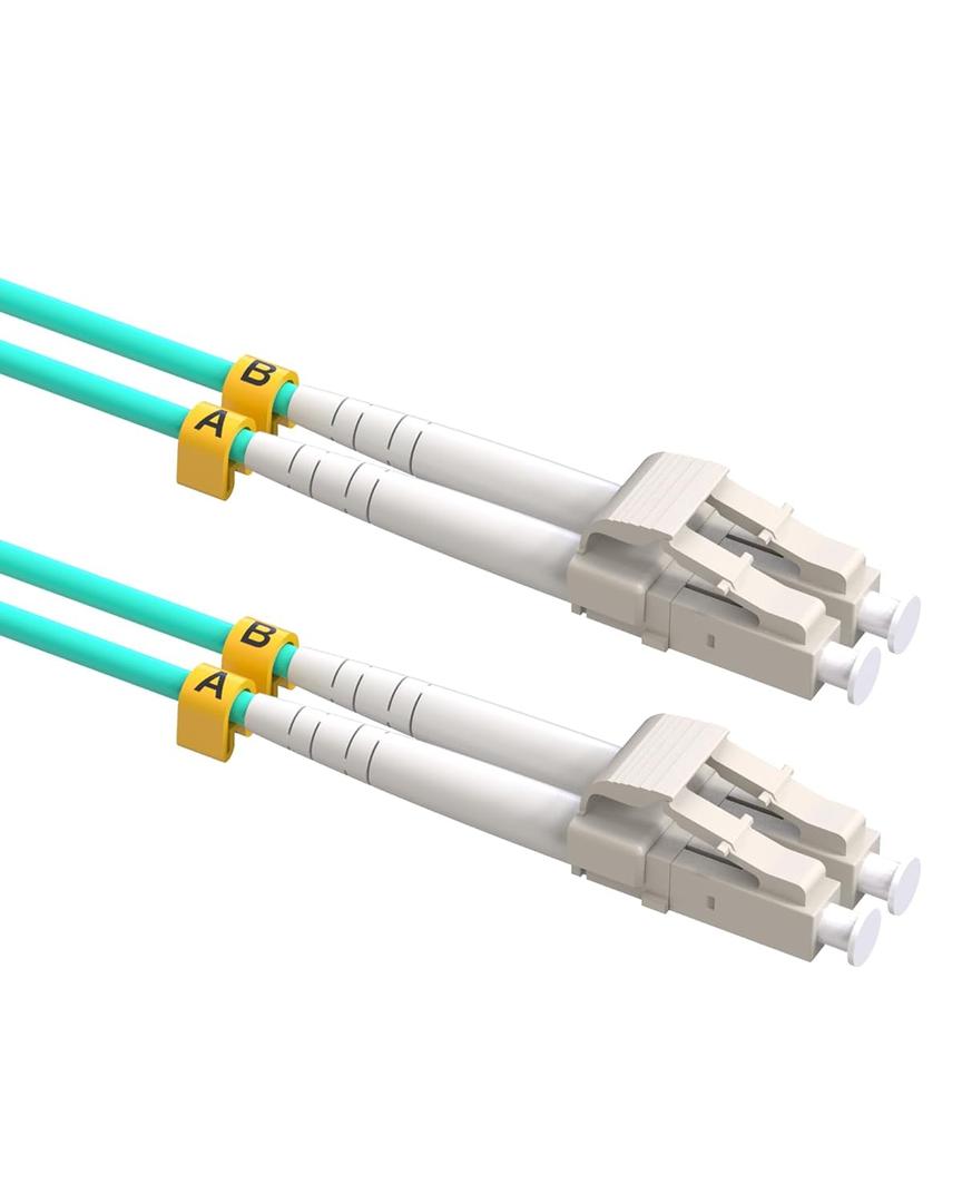 LC to LC Fiber Patch Cable, 10G /40G OM3 Fiber Optical Patch Cables Multimode Duplex 50/125 LSZH (10M, OM3)