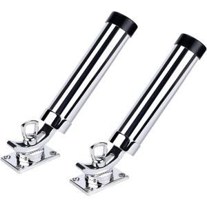Set of 2 Fishing Rod Holder, 360 Degree Rotation Fishing Rod Outrigger, 316 Stainless Steel Adjustable Pole Support for Marine Boat Yacht and More