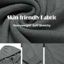 COOFANDY Mens Knitted Hoodie Sweater Long Sleeve Turtleneck Quarter Zip Pullover Sweaters with Pocket (Medium, Dark Gray)