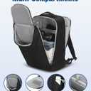 Hynes Eagle Business Laptop Backpack for Men TSA Carry On Weekender Bag | Fits 15.6-16 inch Laptop,USB-A & C Ports,Hidden Anti-Theft Pocket,Slides Under Airline Seats,180-Degree Lay-Flat