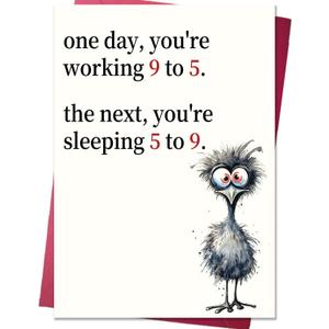 10 x Cute Goodbye Card for Friend Coworker Colleague, Funny Farewell Retirement Gifts for Women Men Him Her, Humor Leaving Job Cards
