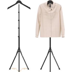 Adjustable Shirt Display Stand Mannequin Torso, Multi-Use Clothing Display | 32-63 Inches Steamer Rack Stand Foldable Clothing Display Stand for Retail Vendors, Cap and Gown Graduation Clothes Garment