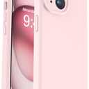 Vooii Compatible with iPhone 15 Case, Upgrade Defender Liquid Silicone, [Enhanced Camera Protection] [Soft Anti-Scratch Microfiber Lining] Shockproof Phone Case for iPhone 15 6.1 inch - Chalk Pink