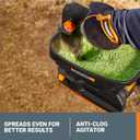 WORX 20V Cordless Seed Spreader 6-Speeds 5-Ft. Max Distance, Fertilizer Spreaders 8 Flow-Rate Settings, Broadcast Spreader Easier Than Hand Spreaders for Lawns WG869 Battery & Charger Included