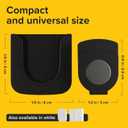 2 x Magnetic Remote Control Holder - 5 Pcs Black Set for TV, Fan, and Air Conditioner Remotes - Wall Mount with Self-Adhesive Back for Easy Installation and with our Powerful and Sleek Magnetic Holders