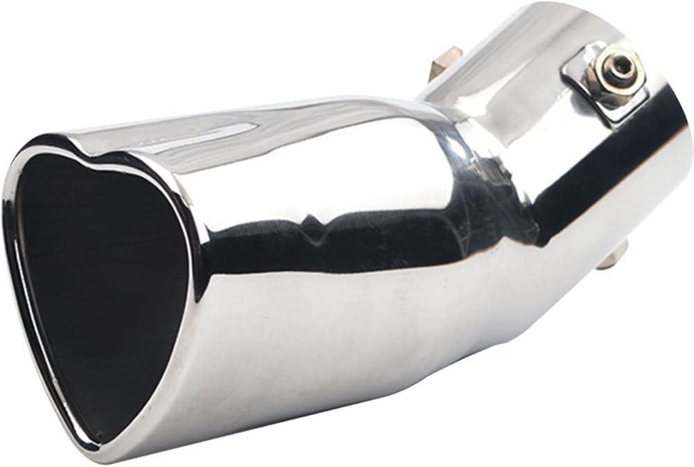 Heart-Shaped Tail Throat Exhaust Tail Pipe Exhaust Pipe Muffler Automotive Modification Accessory for Pipe Tail Throat (Style 1)