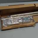 Ivilon Drapery Window Curtain Rod - End Cap Style Design 1 Inch Pole. 72 to 144 Inch Color Warm Gold