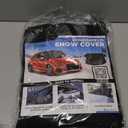 EcoNour Windshield Cover for Ice and Snow  Universal Fit for Car, SUV, Truck, Heavy Duty 600D Oxford Fabric Frost Protector for Ice & Sleet, Includes AntiTheft Straps, Medium (69"x42")