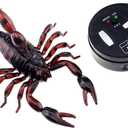 Tipmant Simulation RC Scorpion Remote Control Animal Vehicle Car Electric Scary Prank Toy Halloween Kids Birthday Gift (Brownish Black)