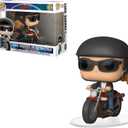 Funko POP! Ride Marvel: Captain Marvel - Carol Danvers on Motorcycle Toy, Standard, Multicolor