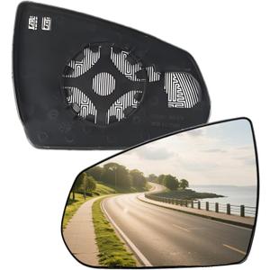 Driver Side Mirror Replacement Glass for Cadillac SRX 2010-2016,Automotive Exterior Heated Left Side View Mirror Glass for 2010 2011 2012 2013 2014 2015 2016 Cadillac SRX(SKOUIO 01-S)