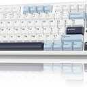 AULA F87 Wireless Mechanical Keyboard, 75% TKL Custom Hot Swappable Gaming Keyboards with PBT Keycaps, Pre-lubed Greywood Switches, RGB Backlit Creamy Keyboard, 2.4GHz/USB-C/BT5.0