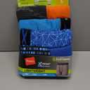 Hanes Boys' X-Temp Boxer Briefs, Moisture Wicking Breathable Underwear, Tagless, Assorted 6 Pack (Large, Orange/Blue - 6 Pack)