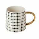 Gallery Grid 14.7 FL Oz Stoneware Can Mug