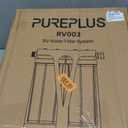 PUREPLUS RV Dual Stage Water Filter System with Grooved Sediment and KDF/Carbon Cartridges, Stainless Steel 3/4" Fittings, Reduces Sediment, Heavy Metals, Chlorine, Odors and More