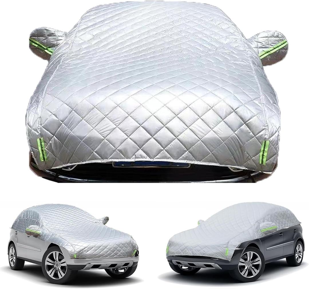 Hail Protector Car Cover Compatible with Toyota Camry/Toyota Corolla/Honda Civic, 5 Layers Thicken Padded Hail Protection Blanket