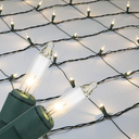 Clear Net Lights, Christmas Lights Outdoor Net, Outdoor Decorative Lights Christmas Net Lights on Green Wire (4’x 6’ net, 150 Lights, Clear)