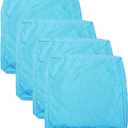 Patio Seat Cushion Covers,Washable Slip Covers Replacement,Waterproof Outdoor Furniture Chair Cushion Pillow Seat Cover for Couch,Garden,Sofa,Aqua,24"24"4"(4 Covers Only)