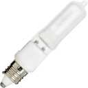 4 x Satco S1915 75W 120V T4 Dimmable Halogen Light Bulb with Mini Base Frosted