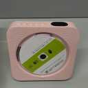 CD Player Portable Bluetooth 5.1 Desktop CD Player with HiFi Sound Speakers,Remote Control,Dust Cover,LED Display,Boombox FM Radio,USB/AUX for Home,Kids (Pink)