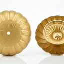 2 PCS Gold Vases for Centerpieces, 4 Inch Compote Vase Small Vintage Decorative Metal Vase Wedding Table Centerpieces for Wedding Birthday Party Anniversary Event Home Decorations