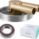 AULINK Raw Sea Water Pump 21214599 (NSK Bearing) Serpentine Belt Pulley OE Replacement For Volvo Penta 4.3L 5.0L 5.7L V6 V8 GL GXI 3862482 3812693
