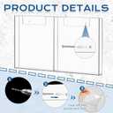 Sherr 2 Packs Acrylic Brochure Holder Wall Mount 2 Pocket Fits 8.5 x 11 and 4 Pocket Fits 4 x 9 Brochure Magazine Holder Clear Trifold Flyer Rack Paper Display Literature Storage for Home, Offices