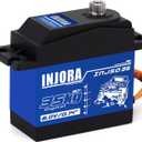 INJORA RC Servo 35KG Digital Servo High Torque RC Parts for 1/10 RC Crawler VP VS4-10 SCX10 Pro SCX10 TRX4 D90 (Control Angle 90-180)