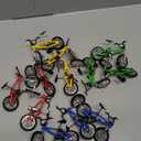 Gejoy 12 Pieces Mini Finger Bikes Mini BMX Bikes Games End of The Year Student Gifts Bulk Miniature Bicycle Toys for Kids Adults Birthday Party Gifts(Vintage Color)