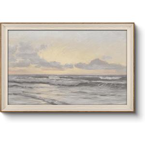 InSimSea Framed Canvas Wall Art Home Decor Coastal Wall Art Paintings Vast Sea under Cloudy Sky Canvas Art Wall Decor Rustic Art for Bathroom Farmhouse Decor Pictures for Living Room 24X36In (36L" x 24W")