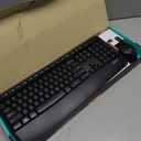 Logitech MK345 Wireless Keyboard and Mouse Combo with Palm Rest, 2.4 GHz USB Receiver, Compatible with PC, Laptop, Black