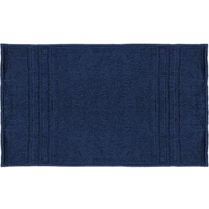 Mosobam Luxury Turkish Bath Mat 20X34 Navy Blue 1000 GSM Bamboo Viscose & Aegean Turkish Combed Cotton