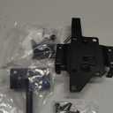 Self-Locking Gate Latch Heavy Duty Post Mount Automatic Gravity Lever Wood/PVC Fence Gate Lock with Fasteners Hardware,for Secure Pool |Yard | Garden, Steel,Black