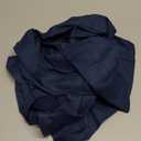 D'Moksha Homes Linen Navy Blue Table Runner 60 Inches - Classic Hemstitch, 100% Pure Linen Coffee Table Runner 14 x 60 Inch Ideal for Dresser Tables - Winter, Holiday