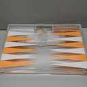 Tizo Design 18" Lucite Backgammon Orange Set, Orange, One Size