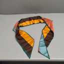 Head Scarf Hair Neck Scarves For Women Purse Bag Scarfs For Handbags Silky Long Thin Satin Headscarf Fashion (B33-maple Leaf(5.9 X 59inch)