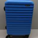 21" Hardside Carry-On Luggage with Expandable Space, Scratch-Resistant Surface, Telescoping Handle, Four Multi-directional Wheels, Light Blue
