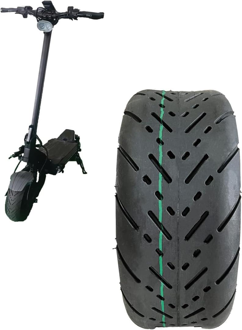 90/65-6.5 Self-Healing Electric Scooter Tire 11 Inch - Puncture Proof Tubeless Replacement Tire with Vibration Dampers, Compatible with Dualtron Zero 11X, Mini Pocket Bikes & City Commuter